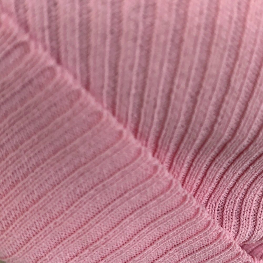 ❌DONATED❌Pink Ribbed Cami Stretchy Crop Top - Picture 10 of 14